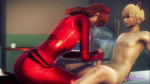 Evangelion Asuka – Is Asuka Femboy ready to swallow all that cum? – Sissy Japanese Asian Manga Anime Game Porn Gay